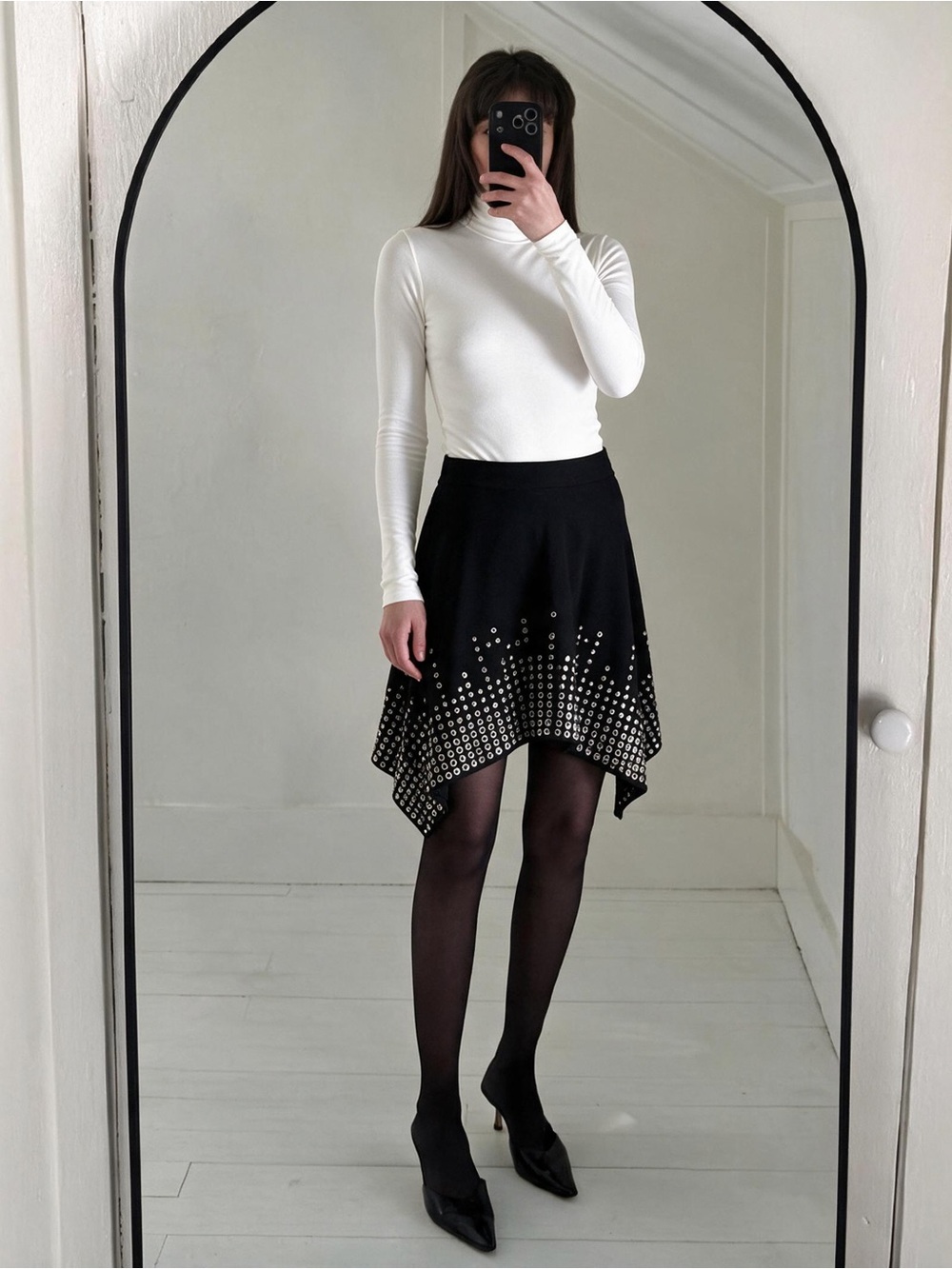 ARCHIVAL HOLY GRAIL: Alexander McQueen FW 2003 "Scanners" Suede Grommet Skirt